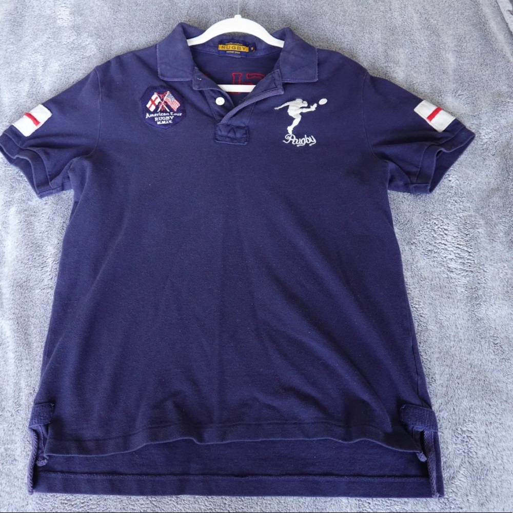 Ralph Lauren Rugby Polo Shirt England Size M